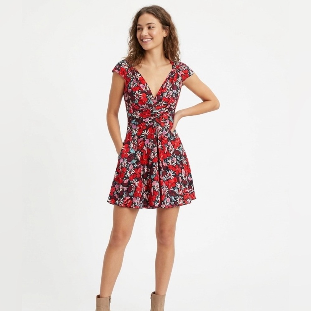 Key to Your Heart Floral Print Dress
